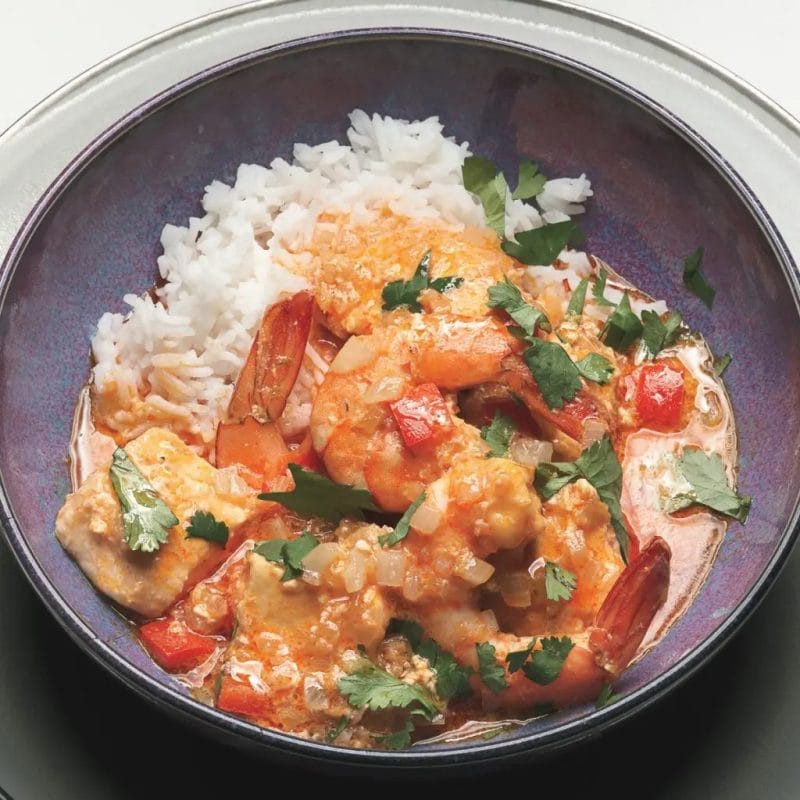 Thai Shrimp halibut curry