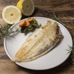 Fresh Dover Sole baked in butter