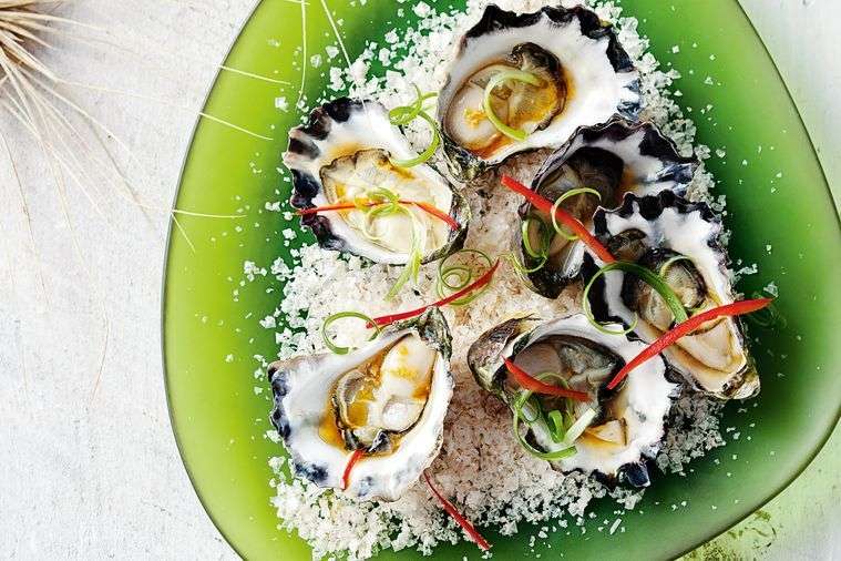 Fresh Oysters Asian Style Dressing