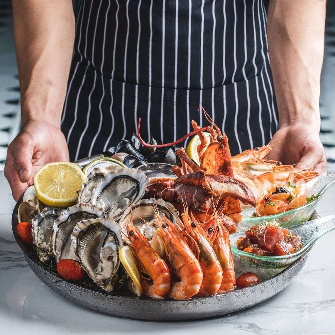 fresh seafood platter